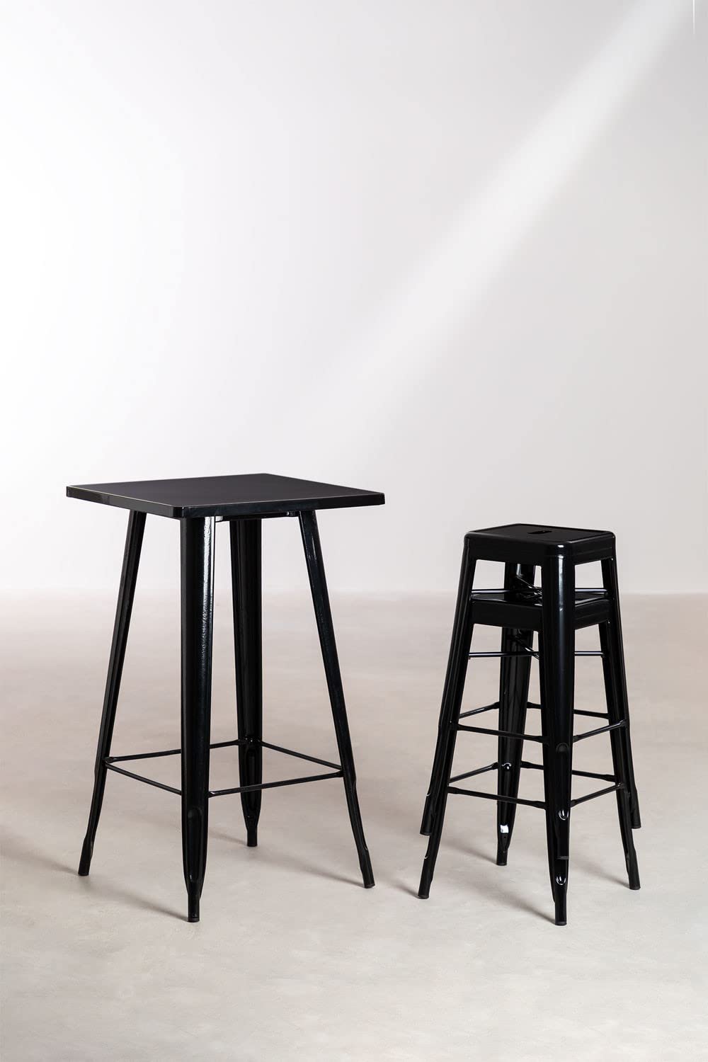 Sklum LIX set tavolo alto + 2 sgabelli industrial