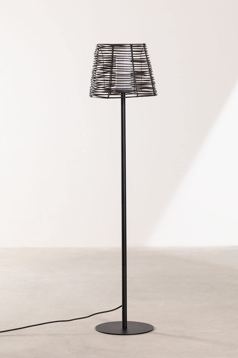 Sklum Bissel Lampada da Terra Esterno Effetto Legno