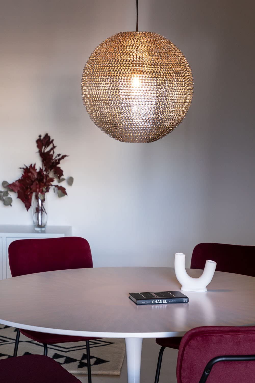 Sklum Globe lampada da soffitto in acciaio Ø40 cm