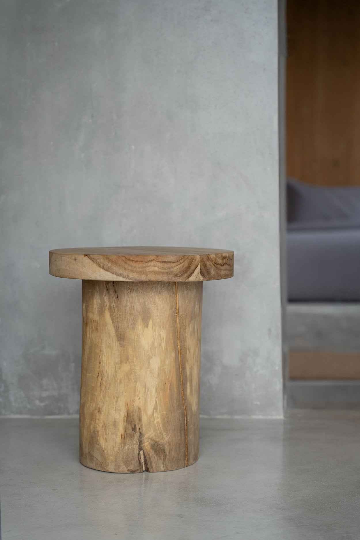 Bambua Inti tavolino laterale naturale legno teak