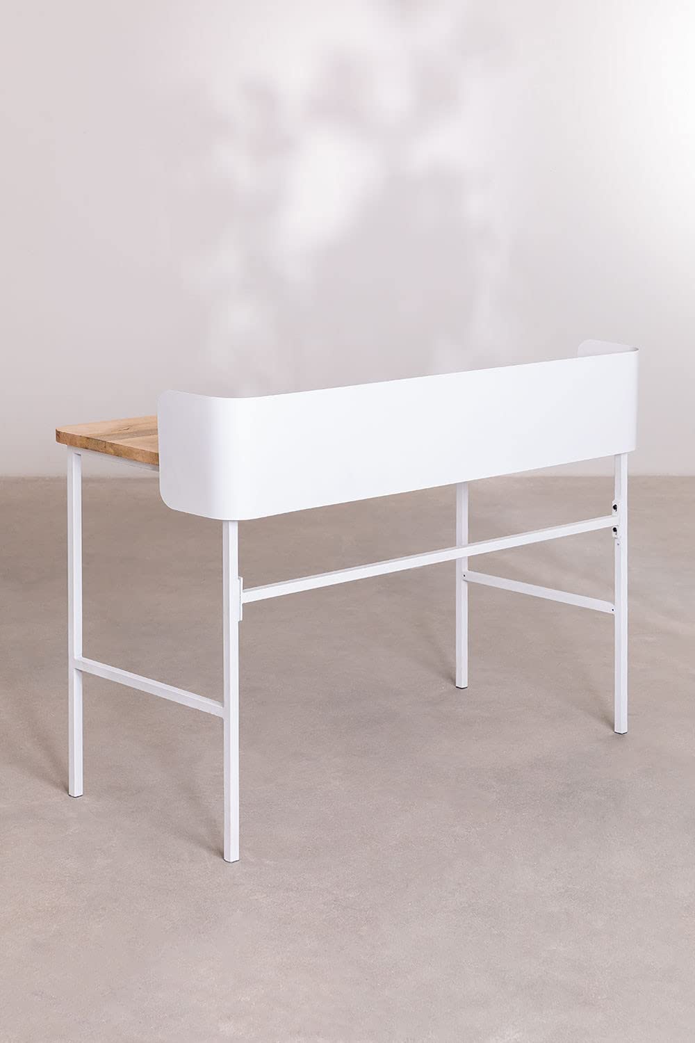 Sklum Verthia scrivania legno mango bianca 123 cm
