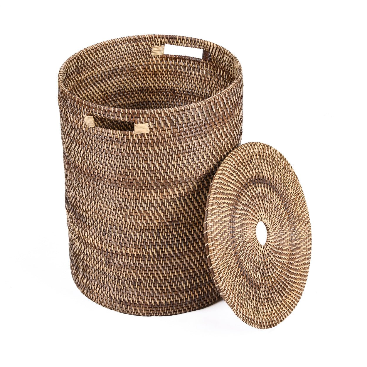 Bambua Laundrilla cesto biancheria rattan marrone