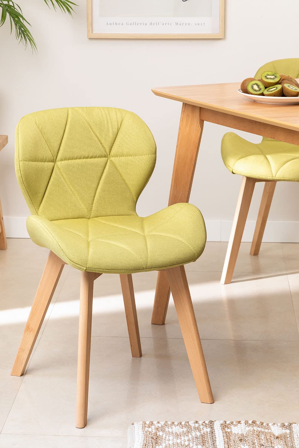 Sklum Silvi Nordic sedia 74x48 cm legno e tessuto