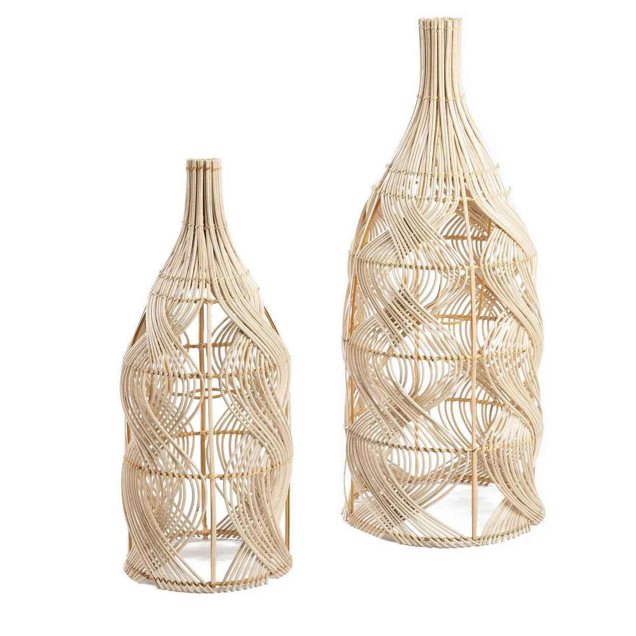 Bambua Garaffa L sospensione rattan naturale