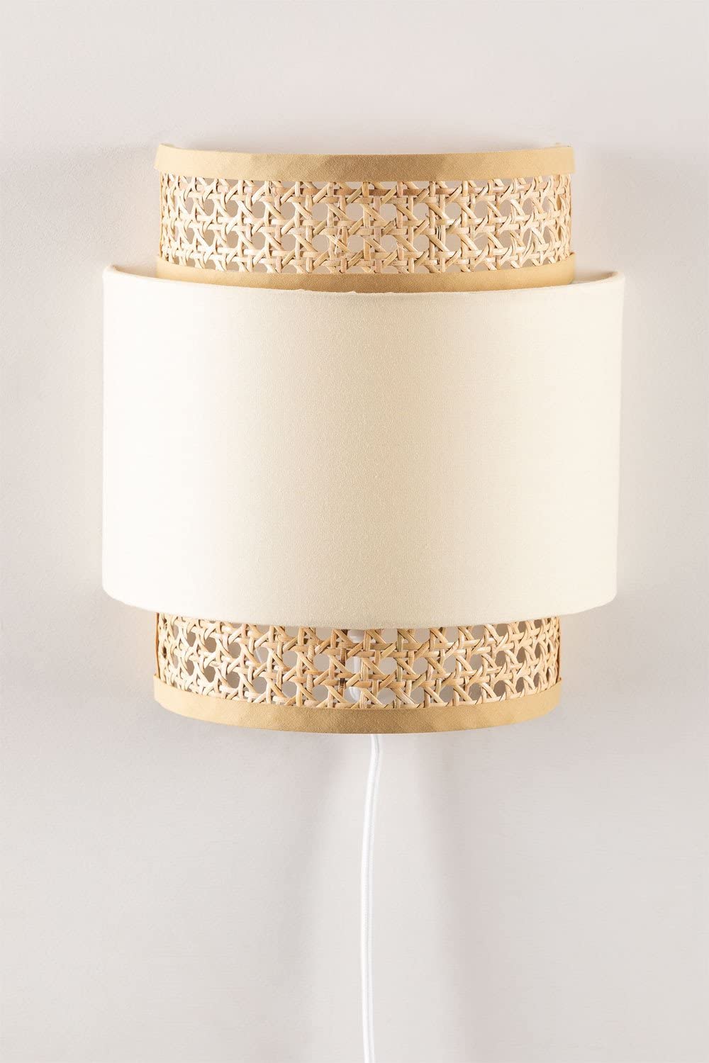 Sklum Satu Lampada da Parete Applique Rattan 25 cm