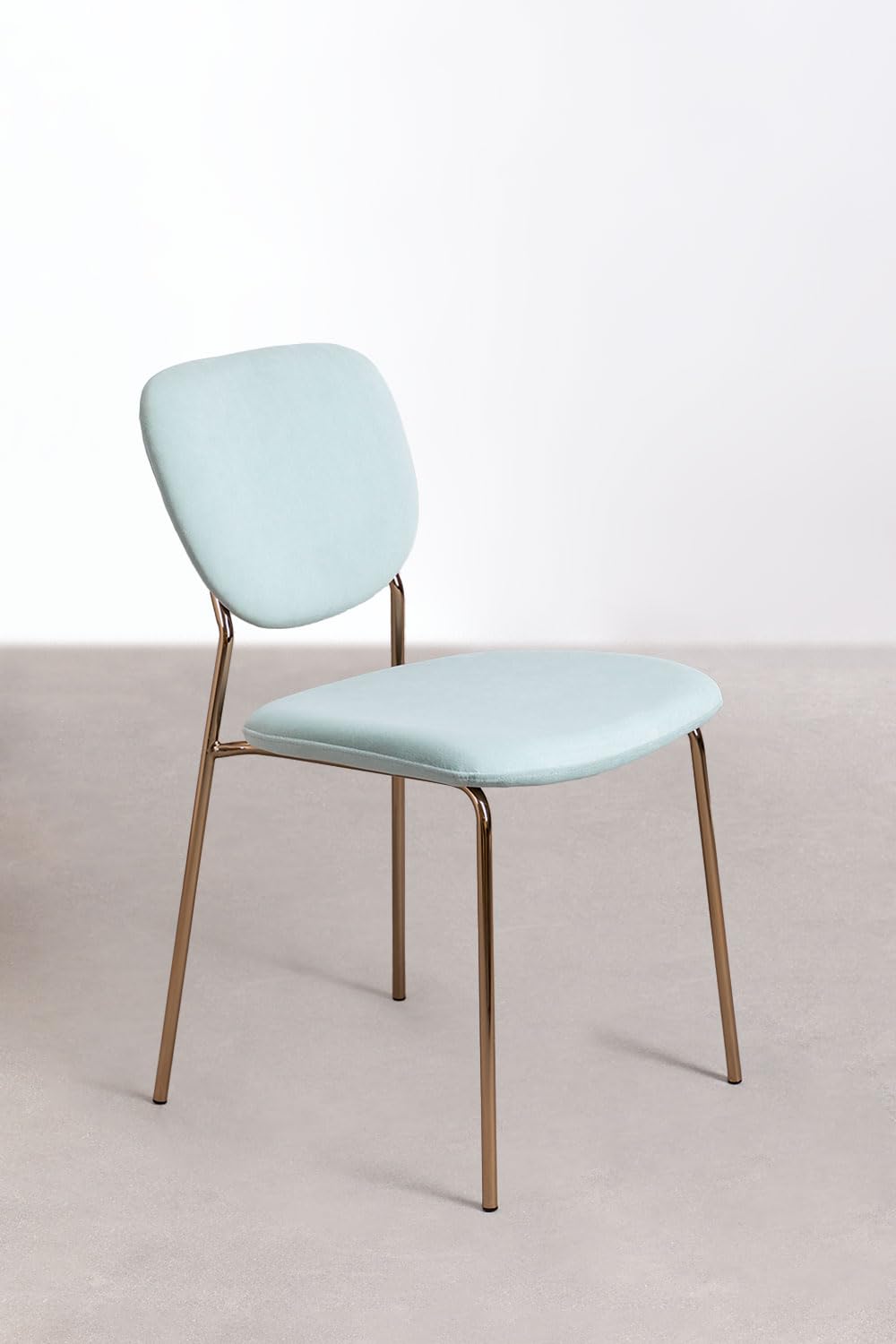 Sklum Taris sedia da pranzo in velluto Iceberg oro