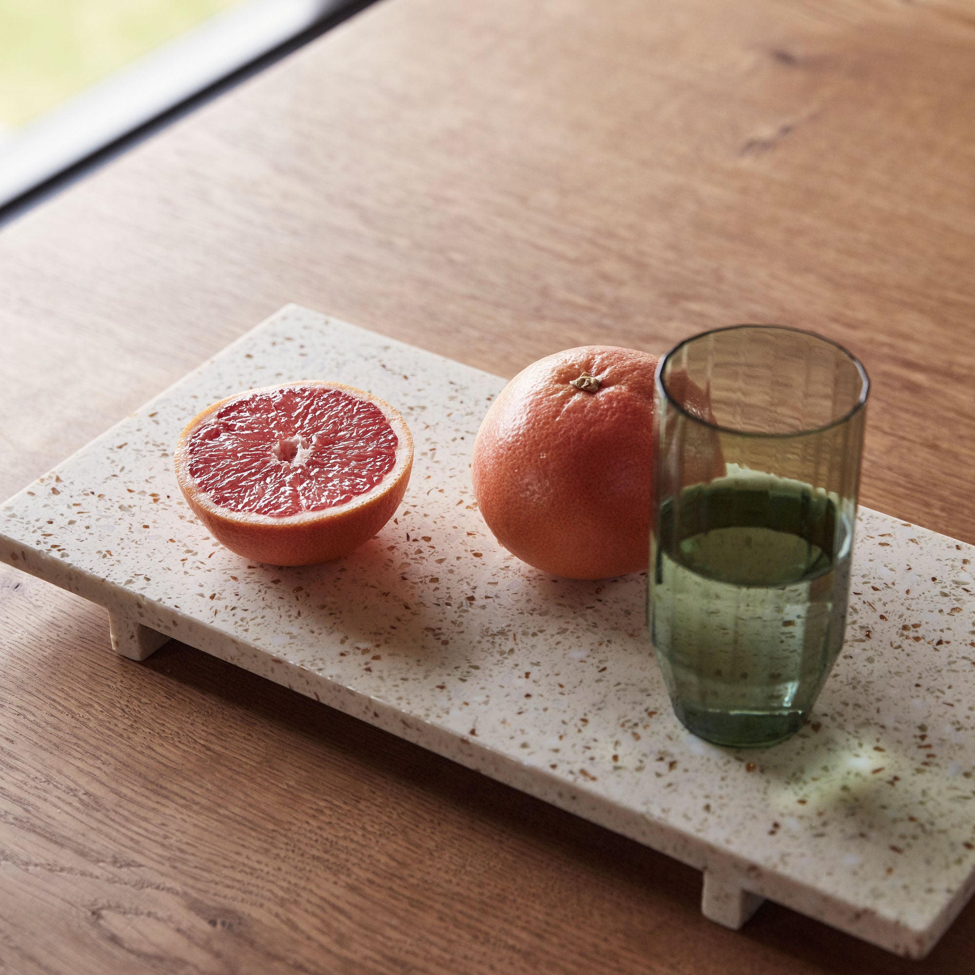 Bambua Stone Tray Terrazzo vassoio beige
