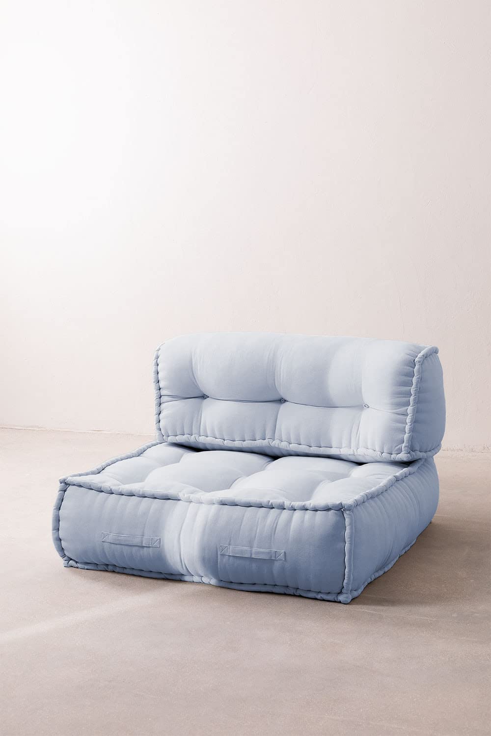 Sklum Yebel Divano Componibile in Cotone Blu Celeste