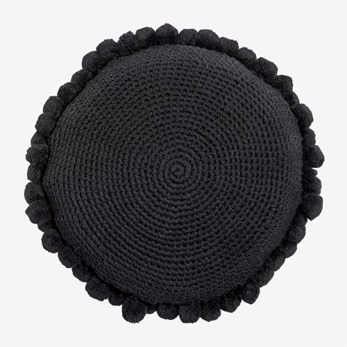 Sklum Yilda cuscino rotondo Ø50 cm cotone con pon pon