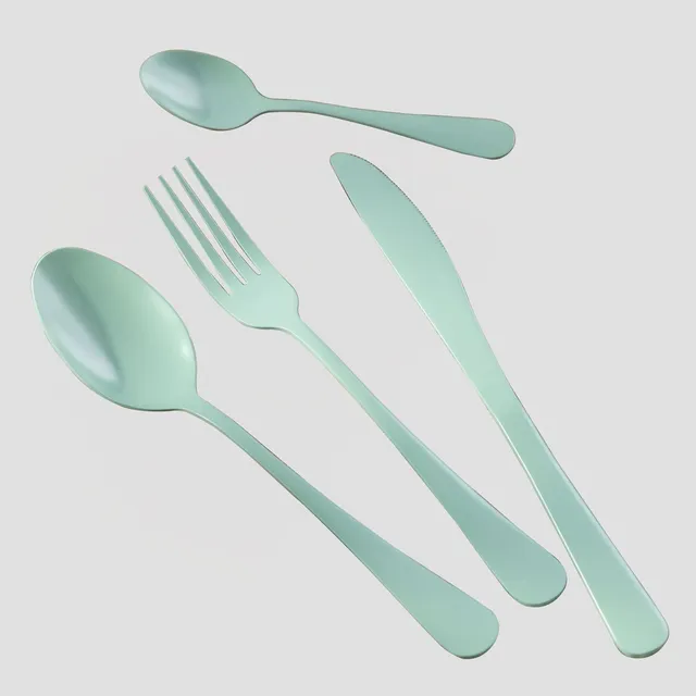 Sklum Artica set posate 16 pezzi verde acquamarina
