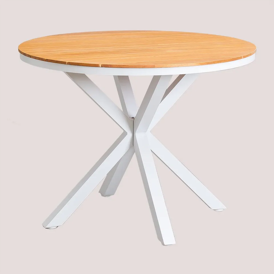 Sklum Archer tavolo giardino rotondo bianco Ø100 cm