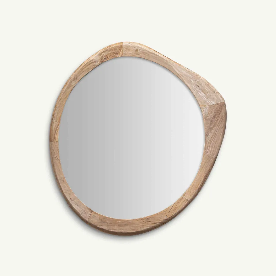 Bambua Humble specchio da parete legno mango naturale