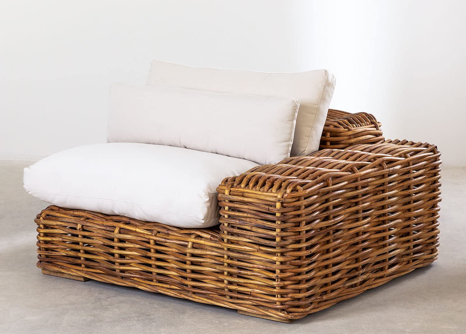 Sklum Milu Style modulo divano giardino mogano