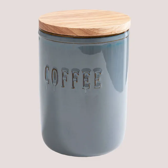 Sklum Treska Barattolo Caffè Porcellana Grigio Blu