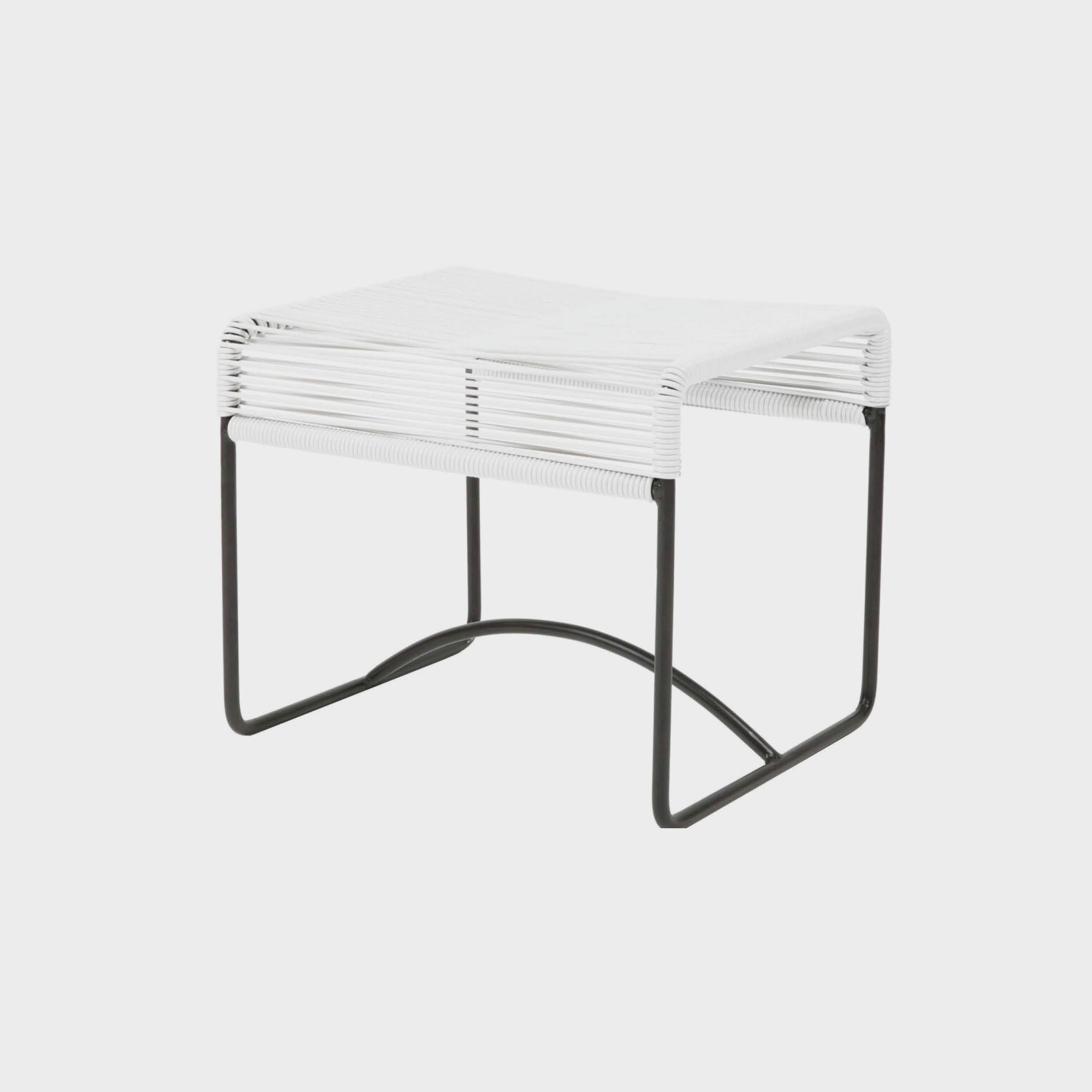 Acapulco Design Stool Blanco Negro sgabello bianco nero esterno