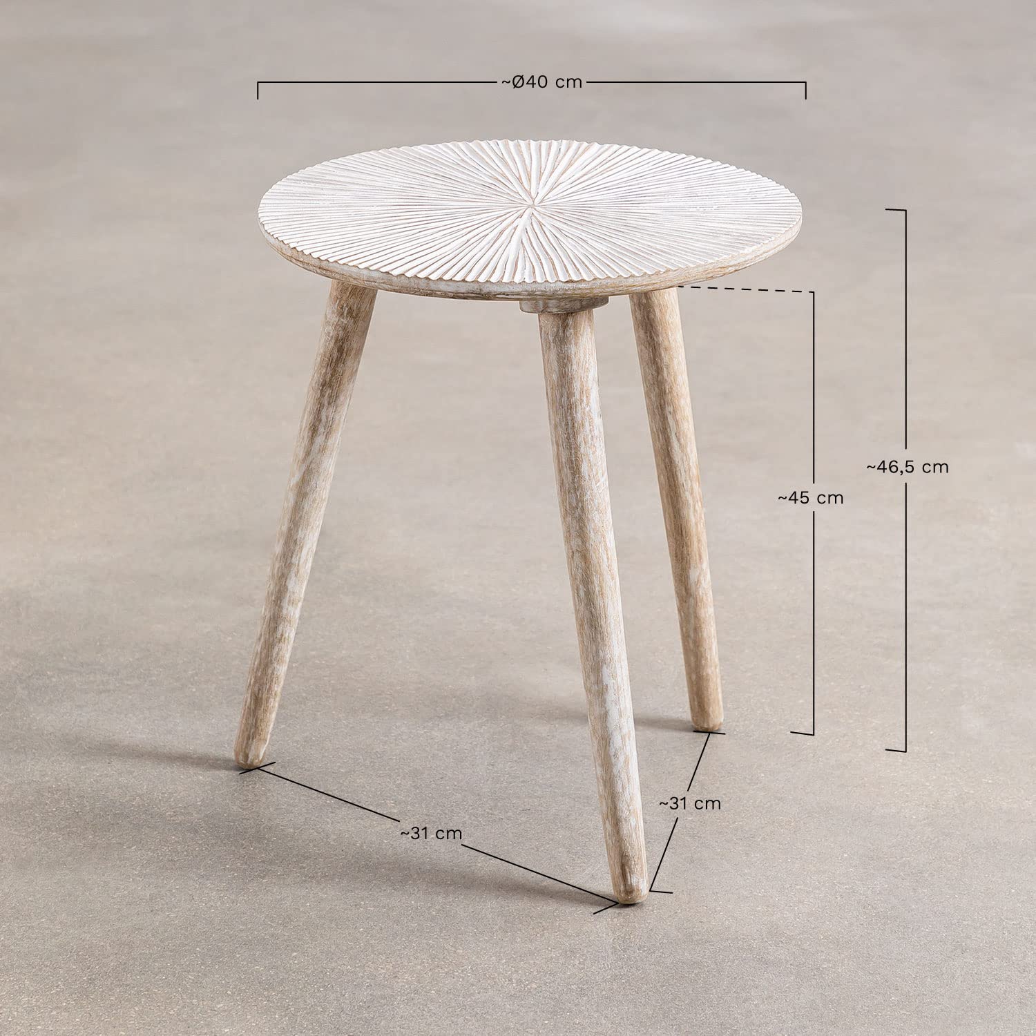 Sklum Nabordi Tavolino Rotondo Mango Ø40 cm