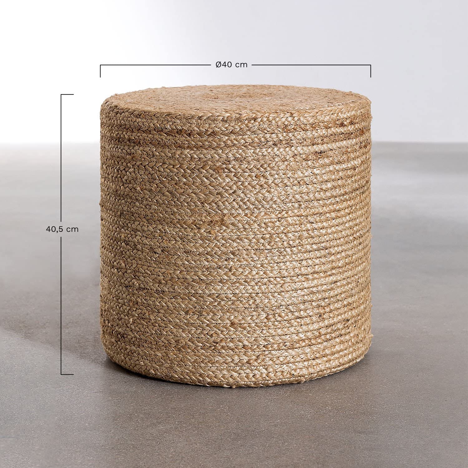 Sklum Fime pouf rotondo iuta Ø40 cm