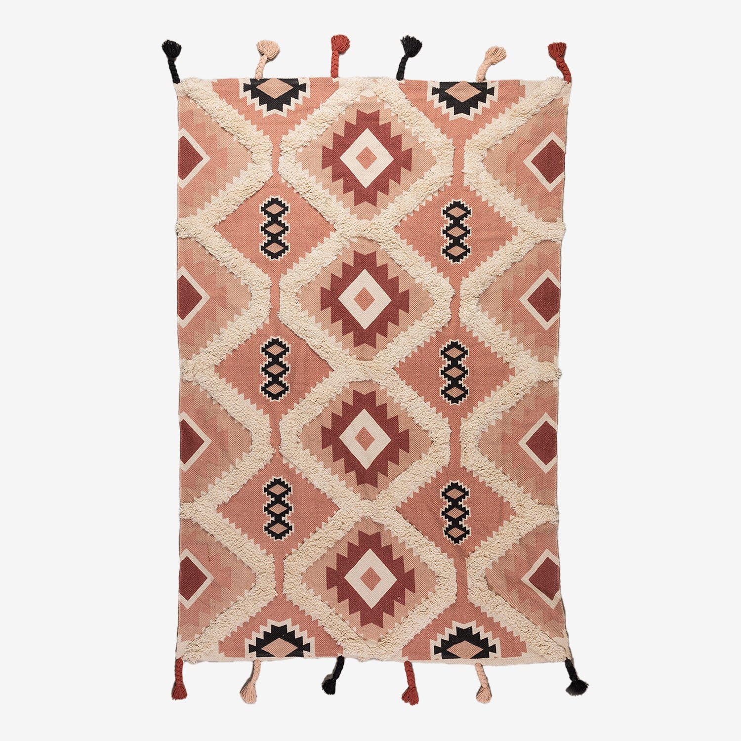 Sklum Yude Tappeto in cotone 210x120 cm etnico