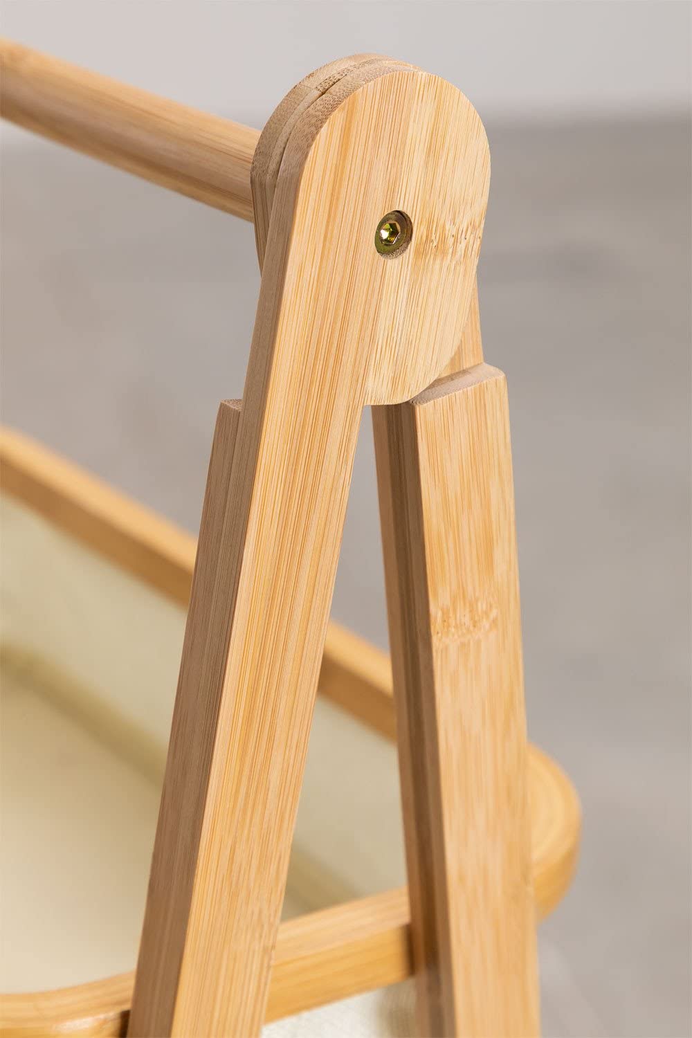 Sklum Yvet scaffale bambù bianco 3 cesti 108 cm
