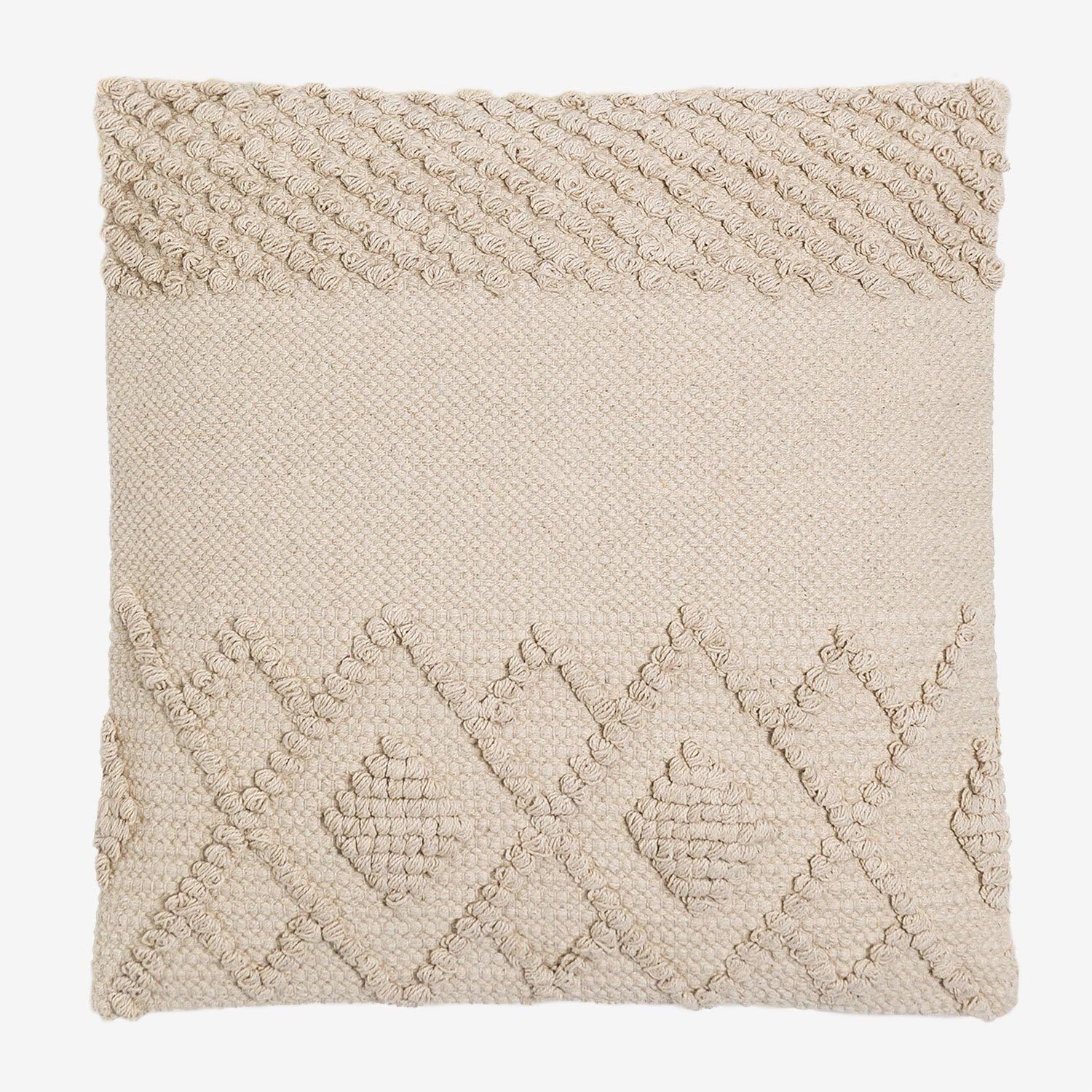 Sklum Gubby cuscino quadrato cotone 50x50 beige lino