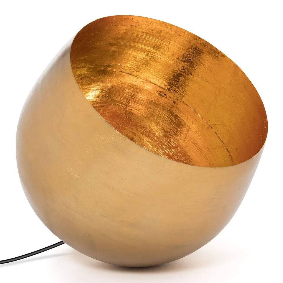 Sklum Xalye lampada da terra dorata E27 acciaio