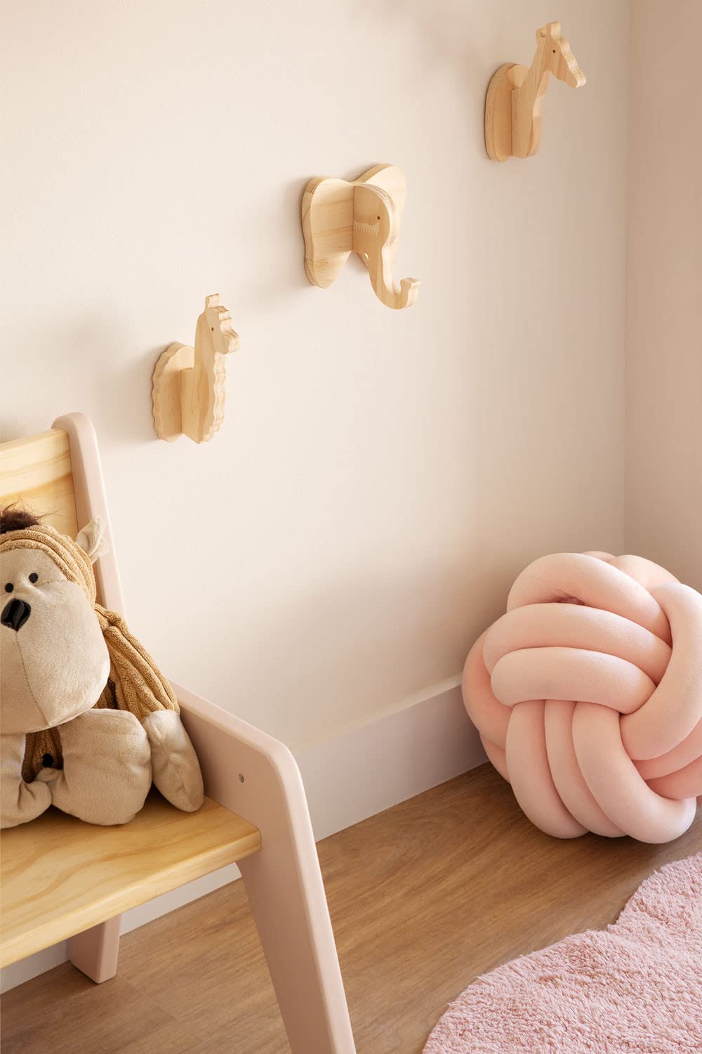 Sklum Pypa Kids appendiabiti da parete legno animali