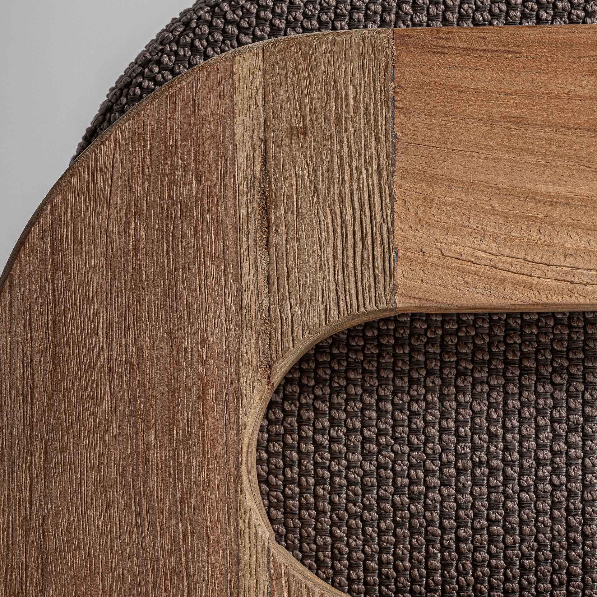 Bambua Corba lettino prendisole in teak tortora