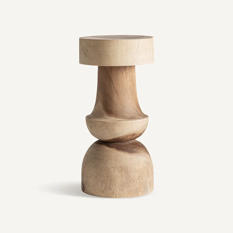 Bambua Kalandi sgabello legno suar massello artigianale