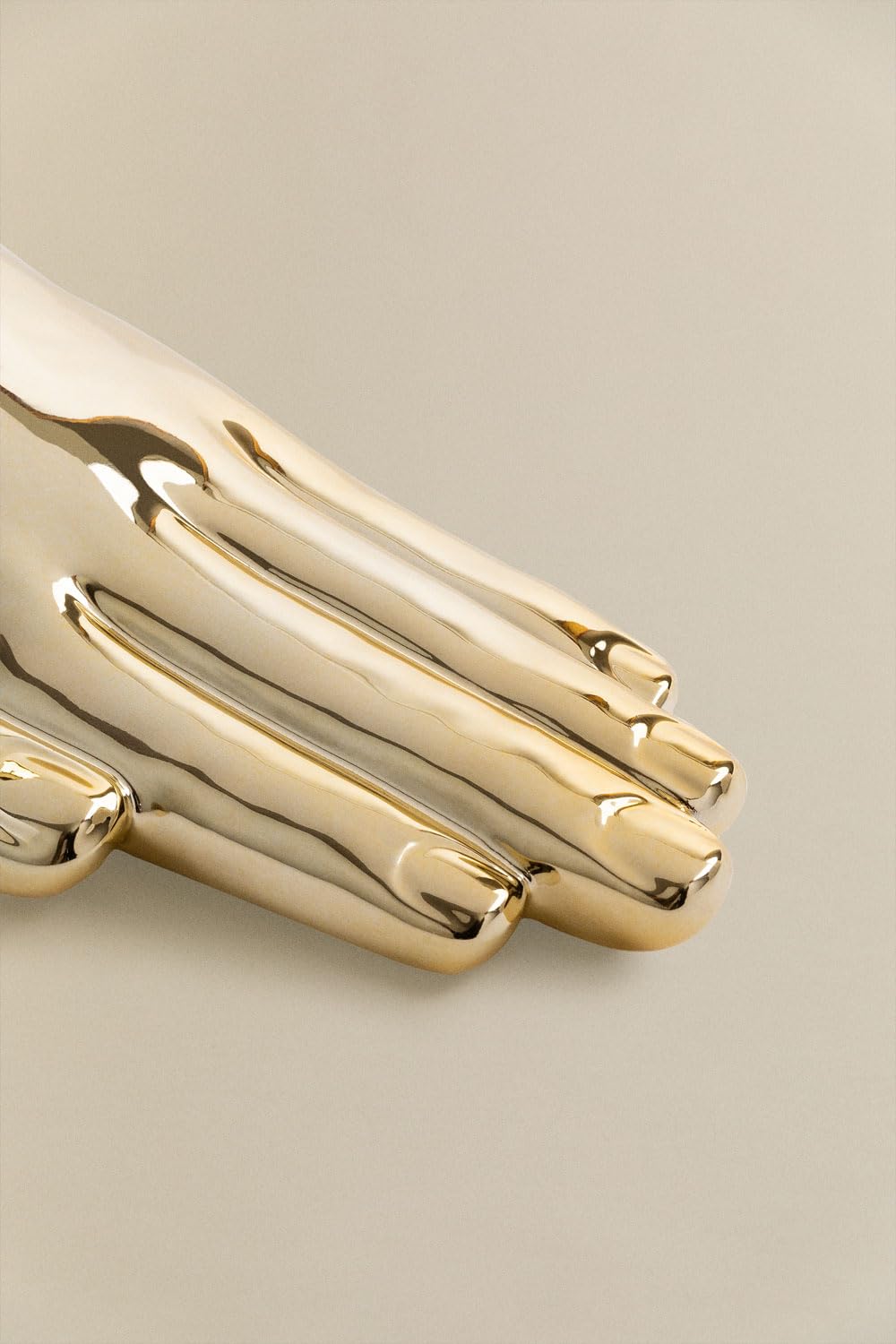 Sklum Ranjit Set 2 Fermalibri Ceramica Oro 18 cm