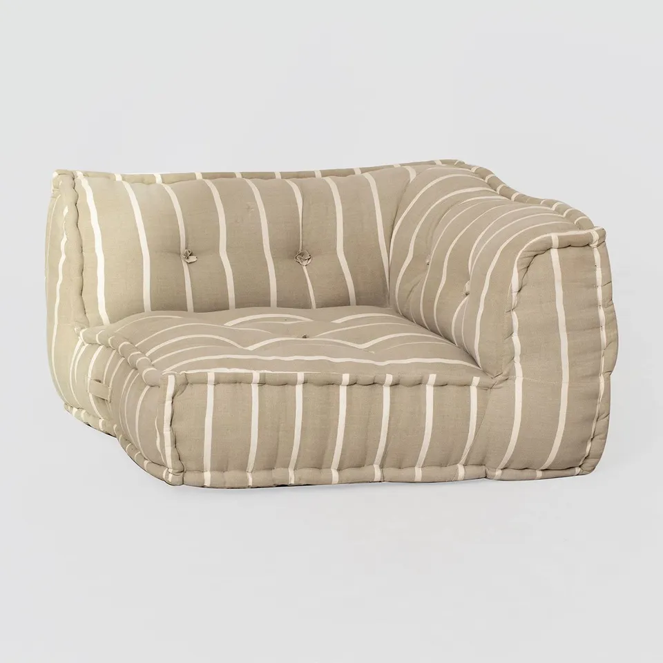 Sklum Dhel Boho pouf modulare cotone moka