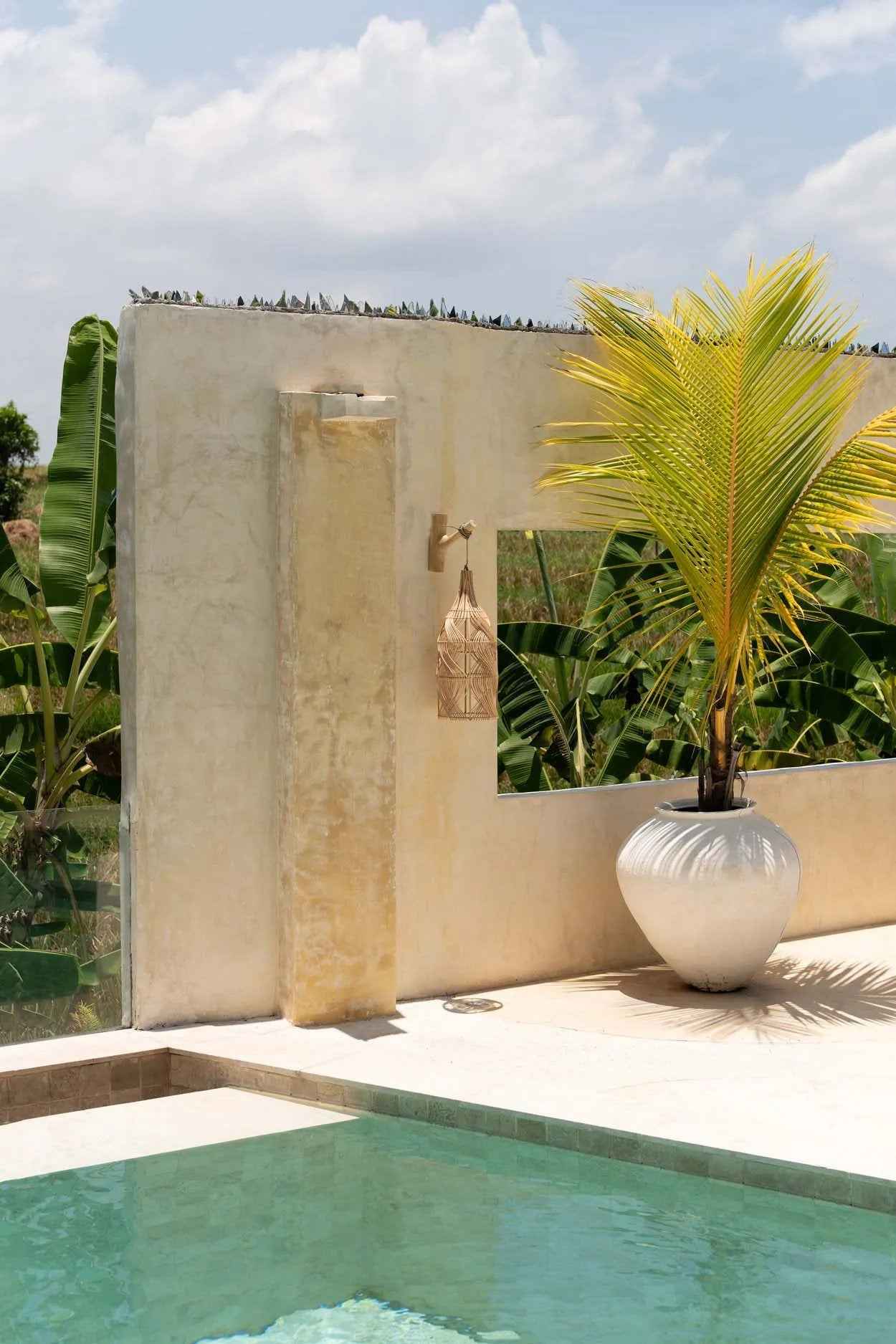 Bambua Garaffa Natural M lampadario rattan