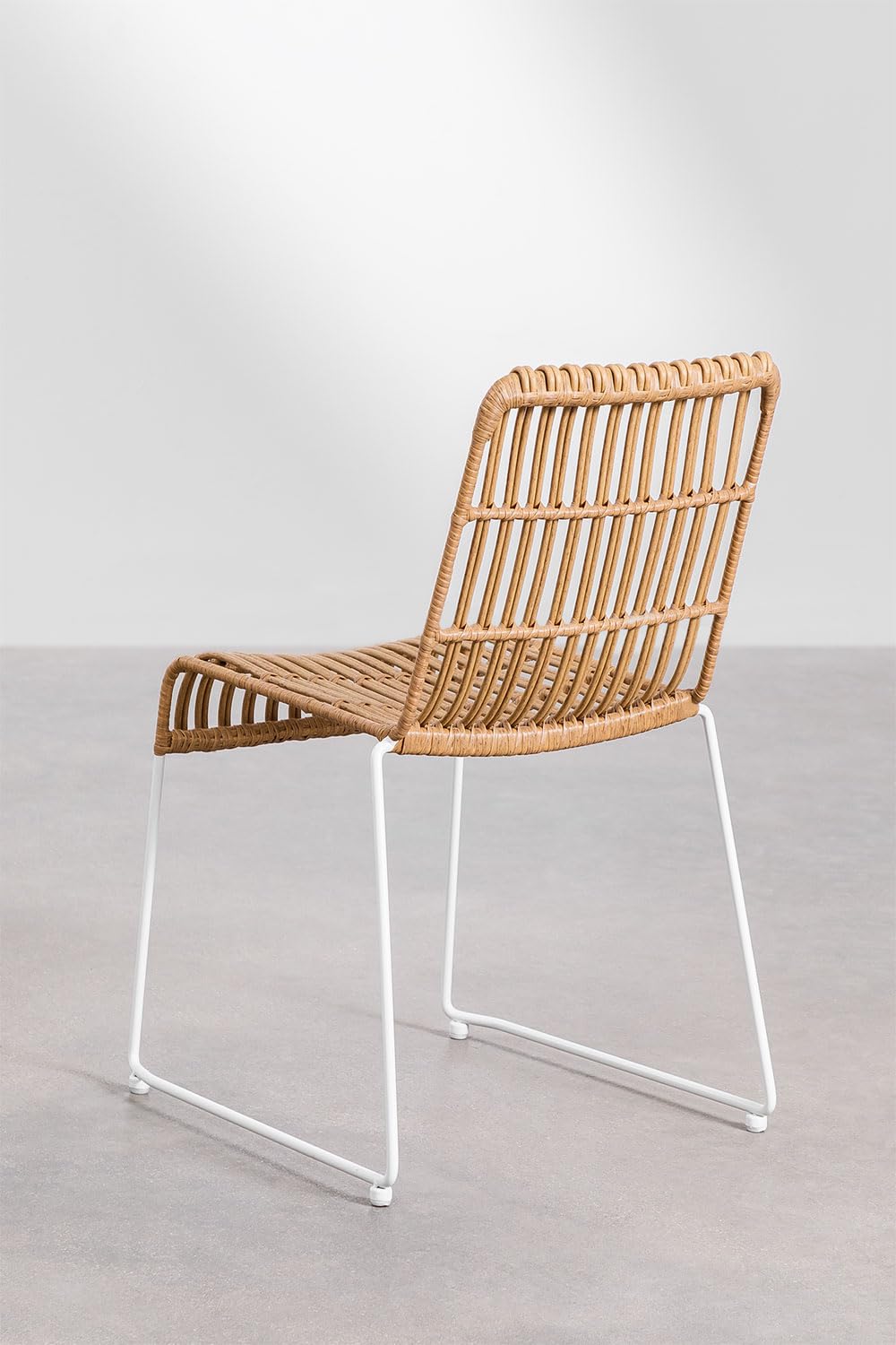 Sklum Aroa sedia da giardino rattan impilabile naturale