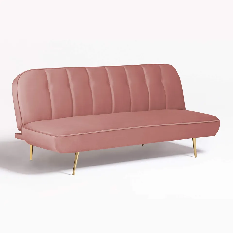 Sklum Ellmy divano letto 3 posti velluto peonia