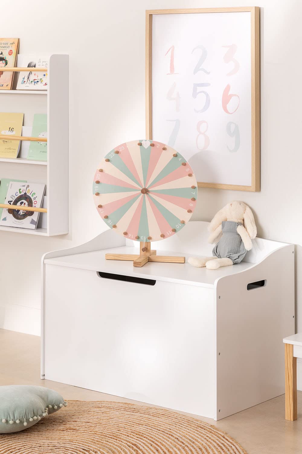 Sklum Ryder Kids baule giocattoli bianco MDF