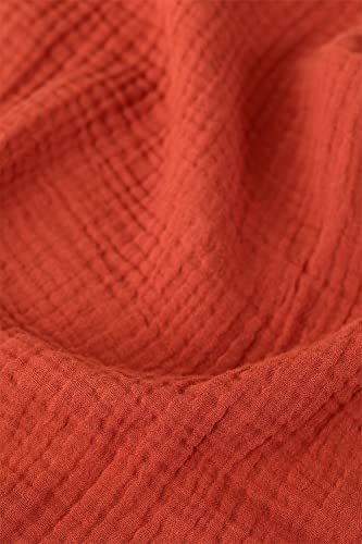 Sklum Danika Plaid in Cotone Terracotta 102x102 cm