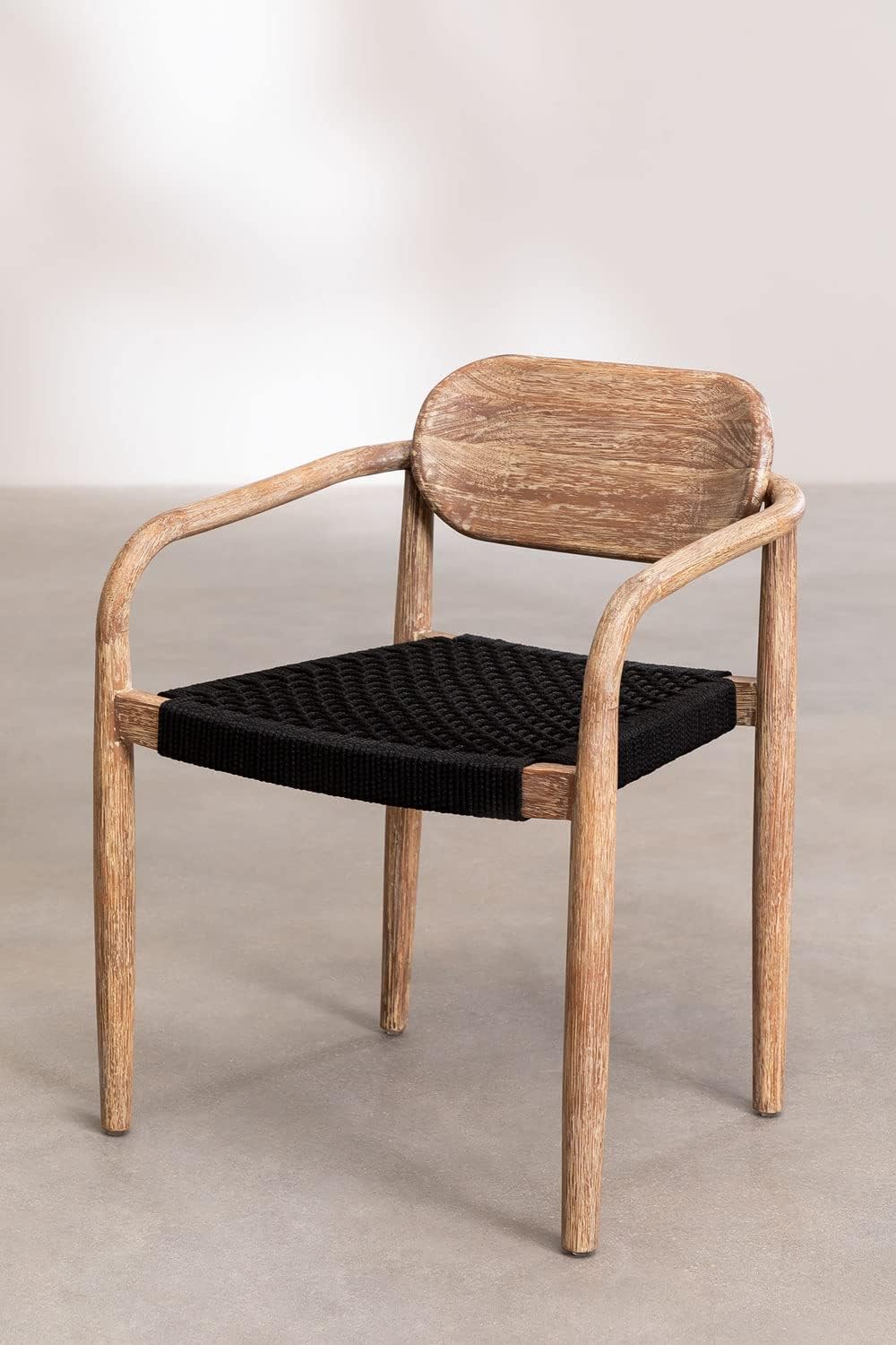 Sklum Naele Set Tavolo Rotondo 100 cm + 4 Sedie Eucalipto