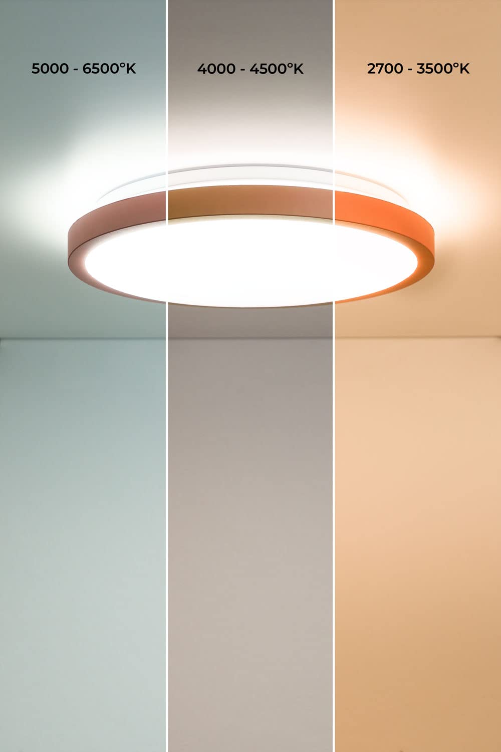 Sklum Jolei plafoniera LED corallo chiaro Ø40 cm