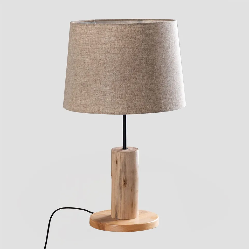 Sklum Ulga lampada da tavolo lino legno naturale