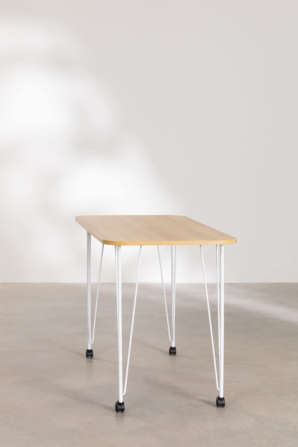 Sklum Nape Style scrivania bianca con ruote 120 cm