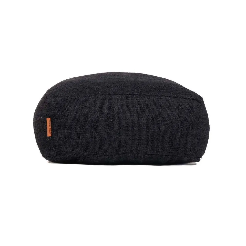Bambua The Comfy pouf nero in tessuto