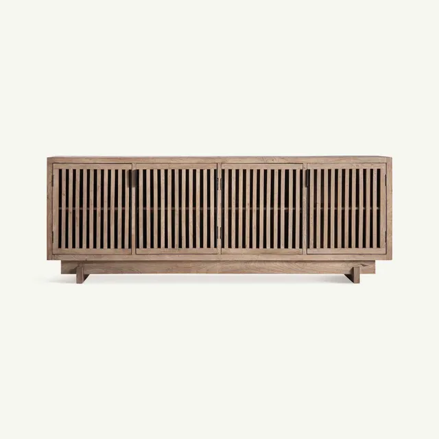 Bambua Gàbia credenza 4 ante legno di mango