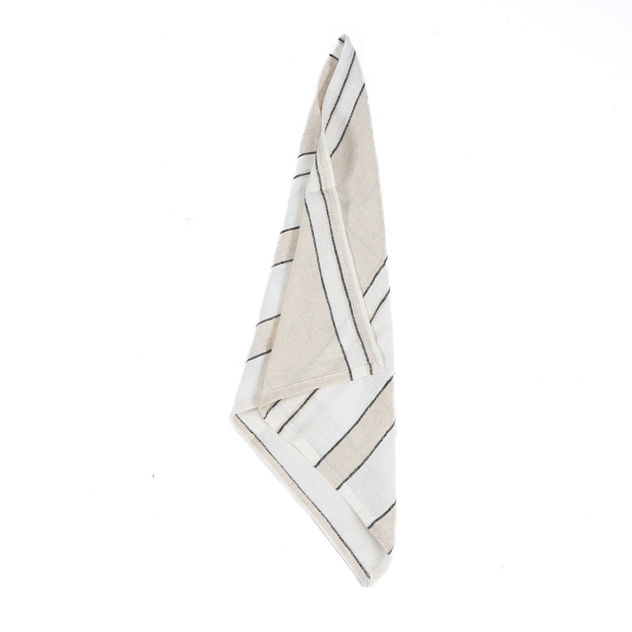 Bambua Provence tovagliolo lino 45x45 bianco nero