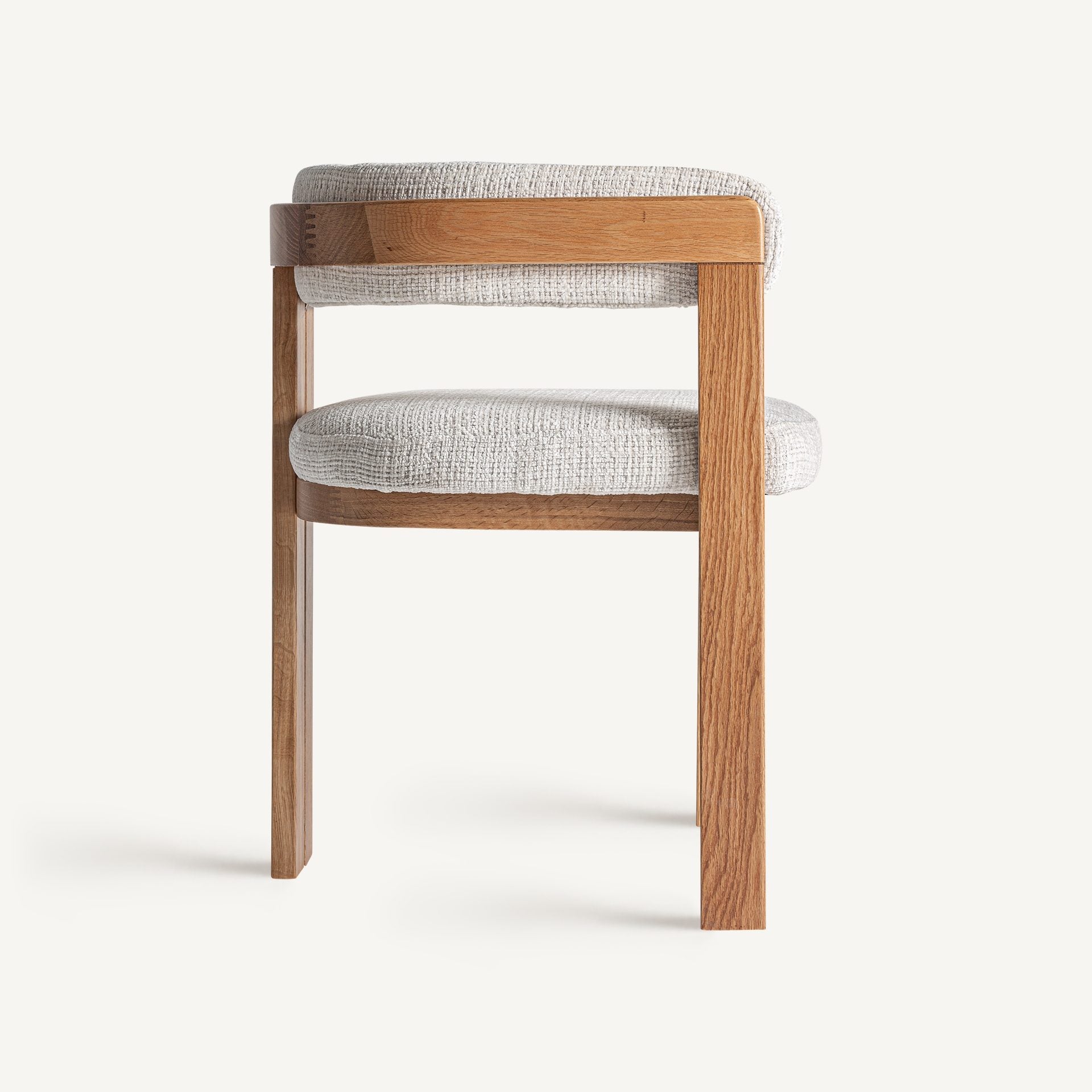 Bambua Sedzere sedia da pranzo in rovere bouclé