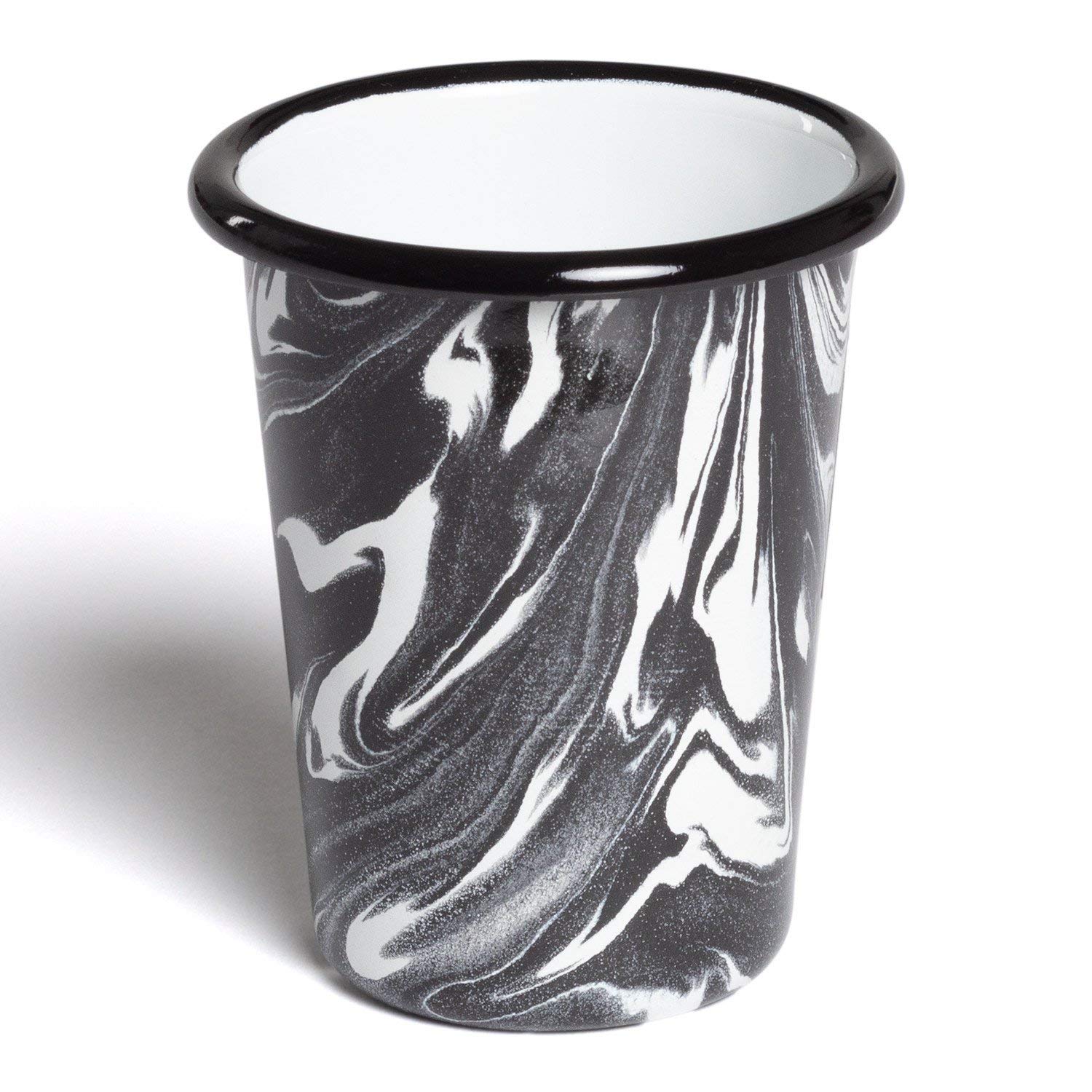 Sklum Mahr by Bornn vaso nero Ø8,5 cm smaltato