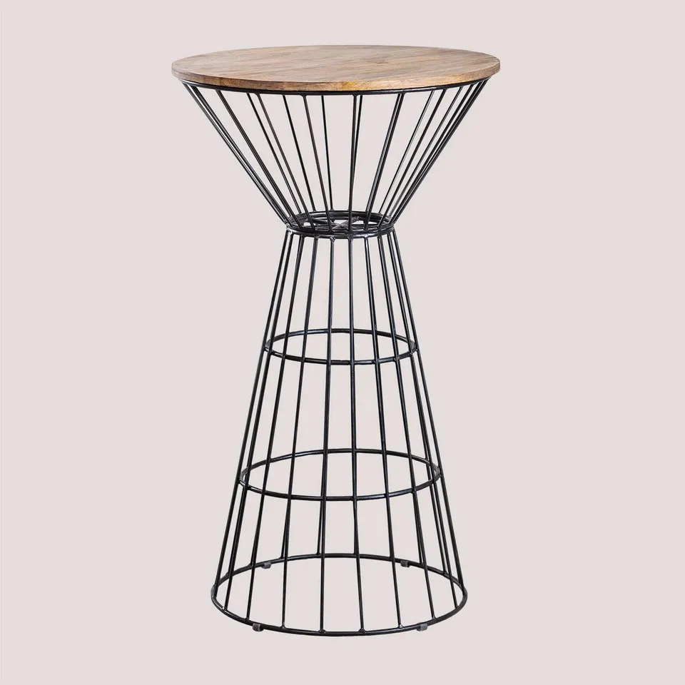 Sklum Bienny tavolo bar alto tondo Ø62 cm nero