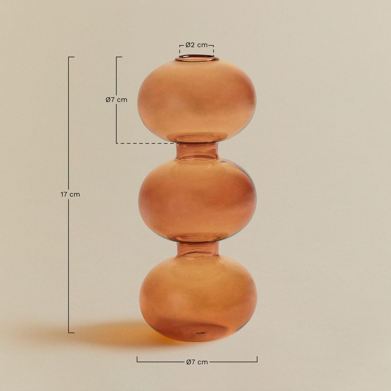 Sklum Nonza vaso vetro 17 cm