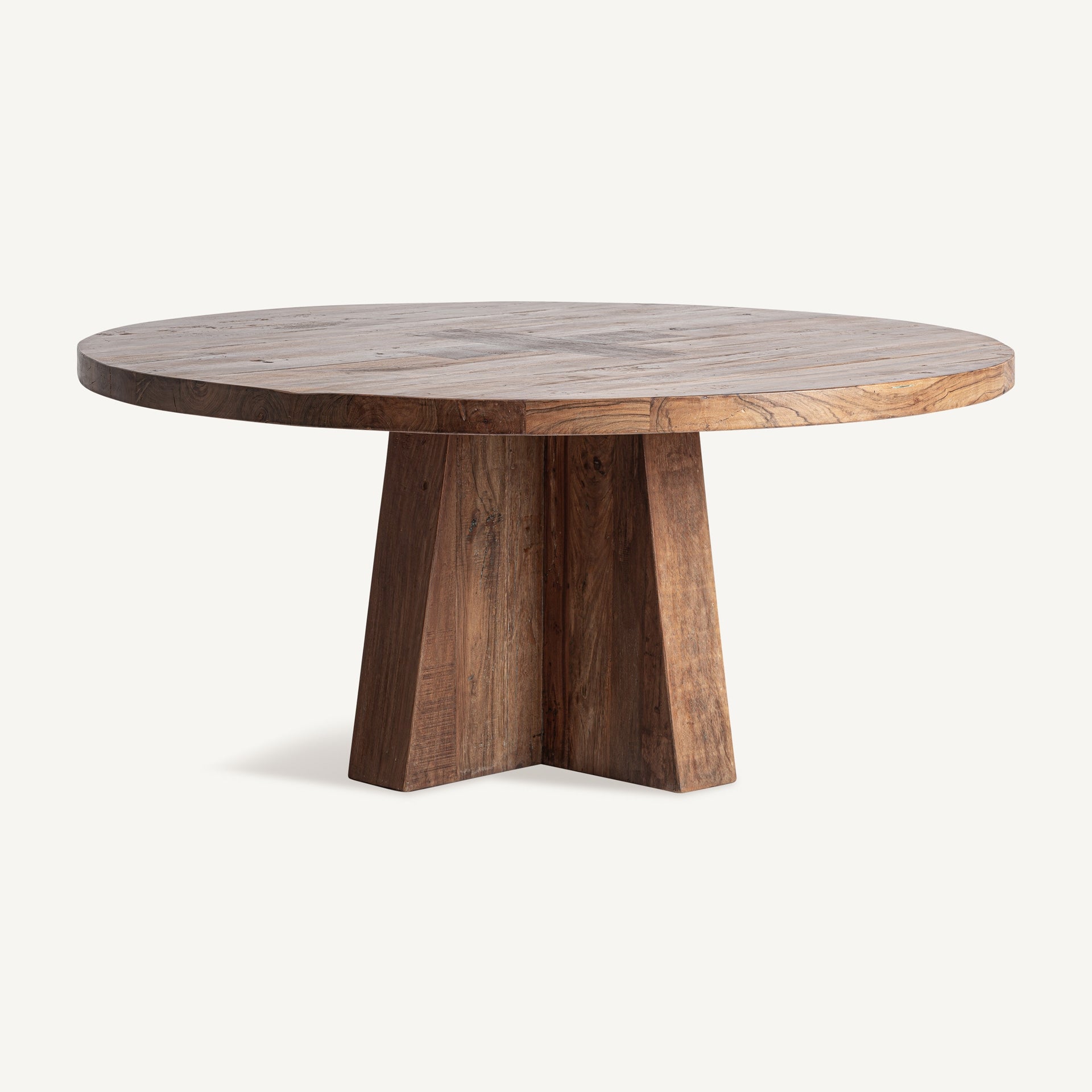 Bambua Brutalist Tavolo da Pranzo Rotondo in Sal Ø170