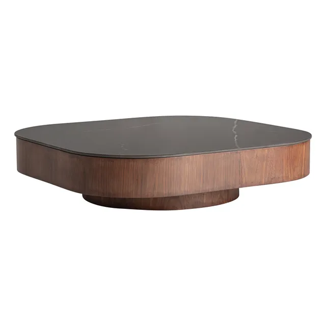Bambua Neufs tavolino 100x100 marmo nero