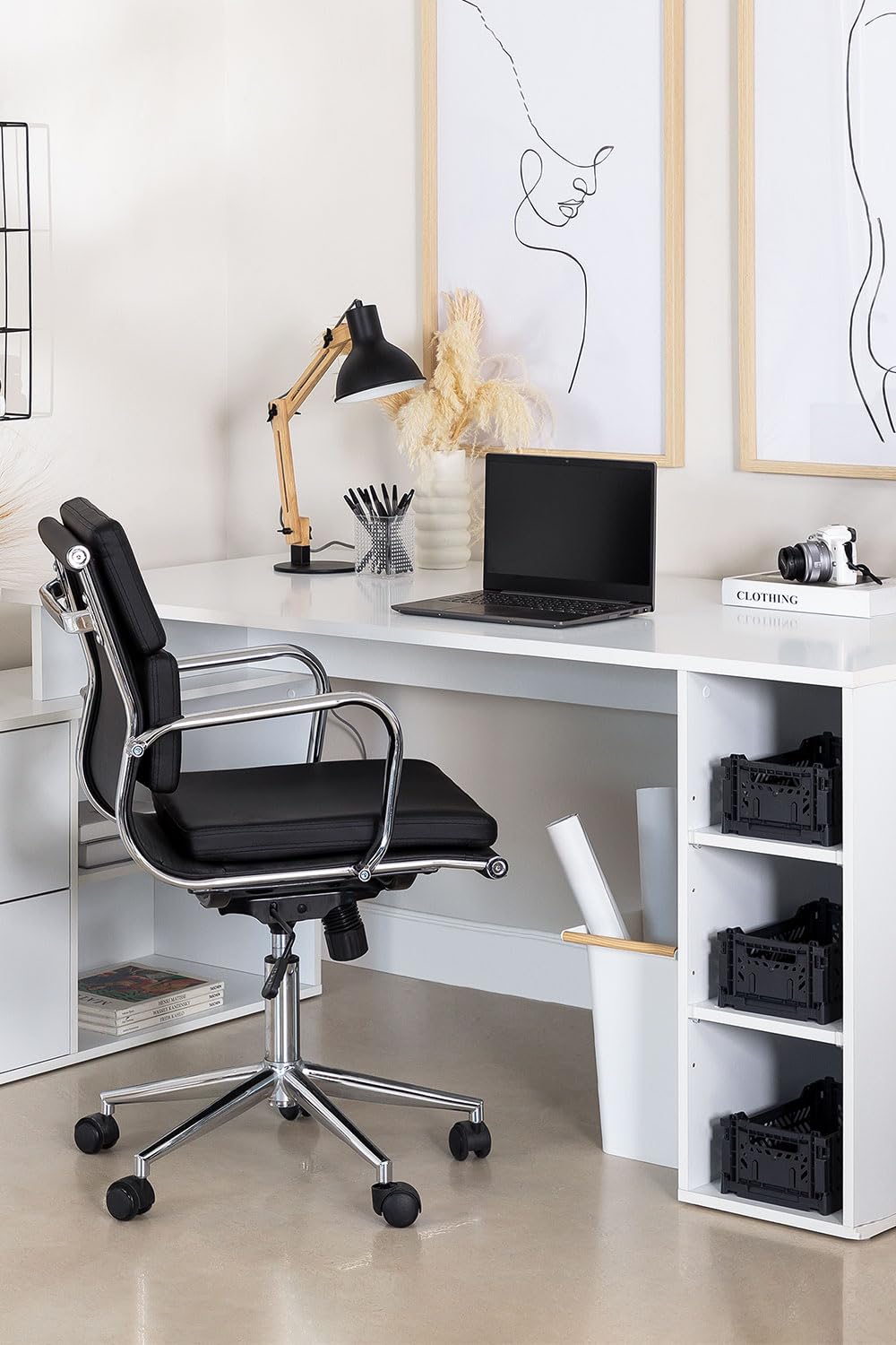 Sklum Taluk tavolo da ufficio in legno bianco