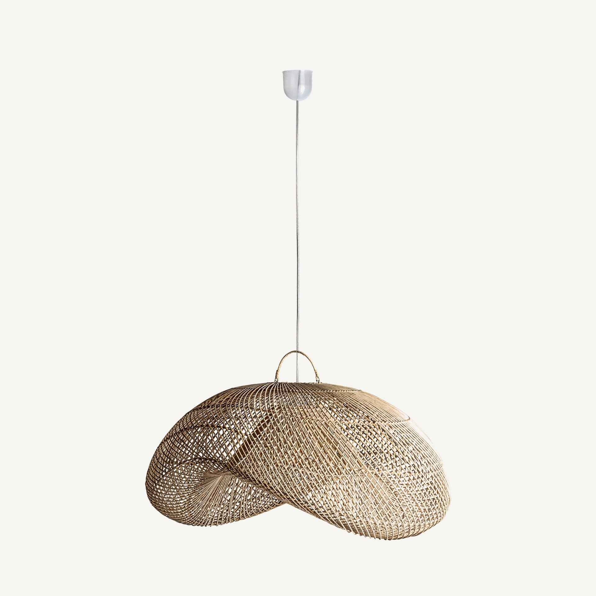 Bambua Zush lampadario rattan naturale grande